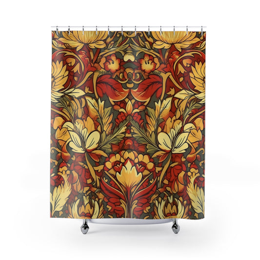 Jacobean Pattern Shower Curtain 71" x 74"