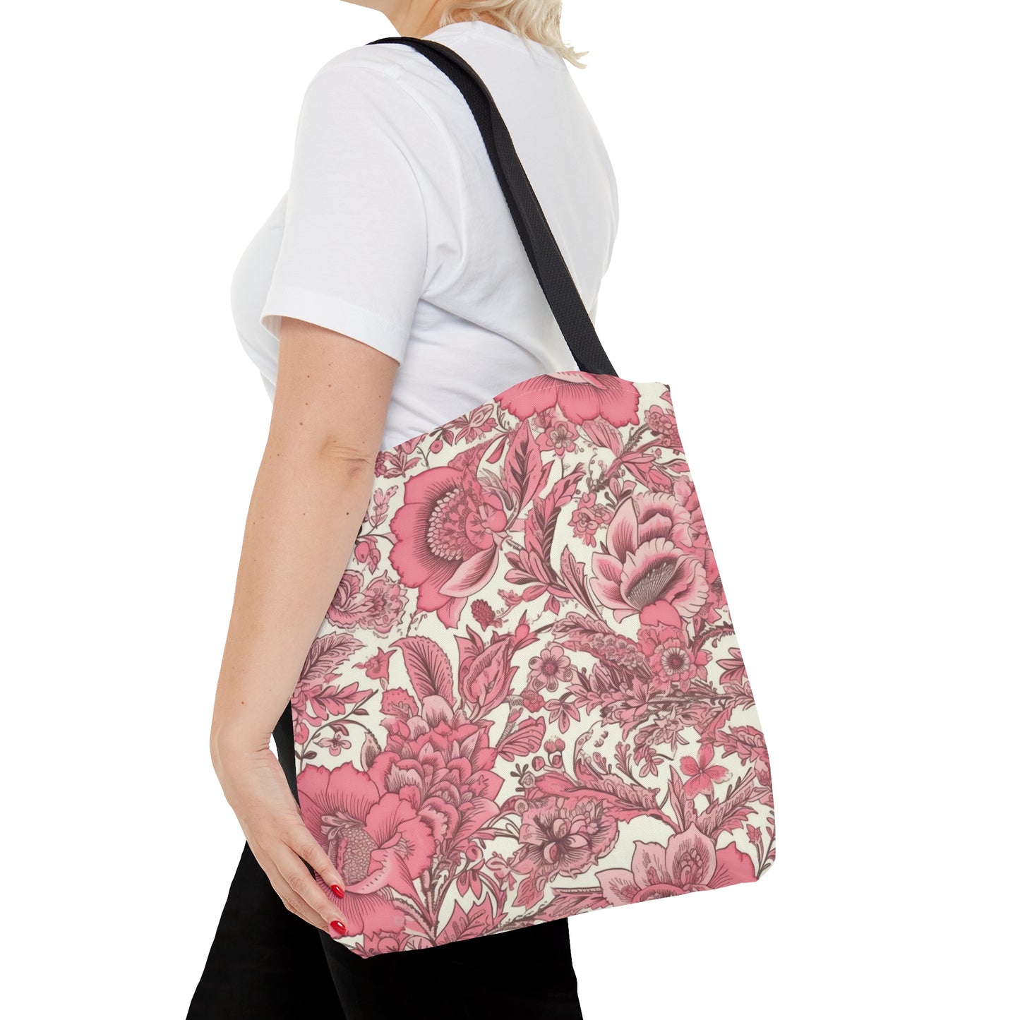 Floral Tote Bag Jacobean Design