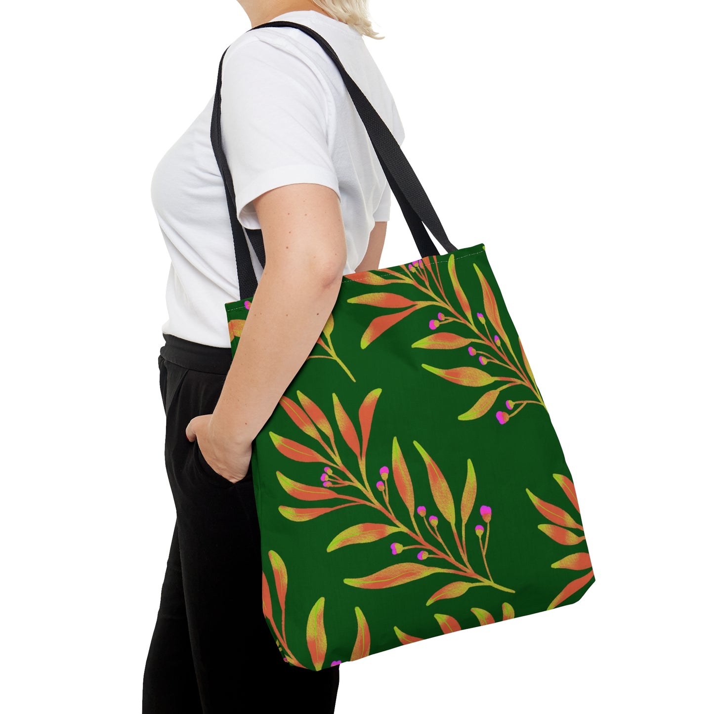 Tote Bag Rusty Leaves Design