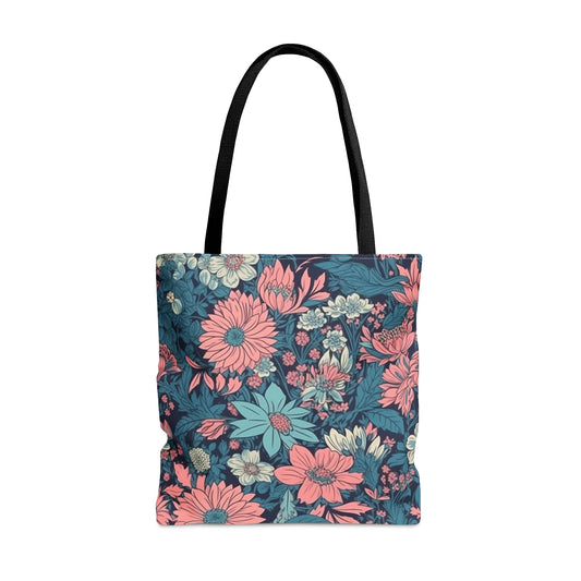 Tote Bag Floral Design, Flower Tote