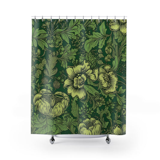 Jacobean Pattern Shower Curtain 71" x 74"