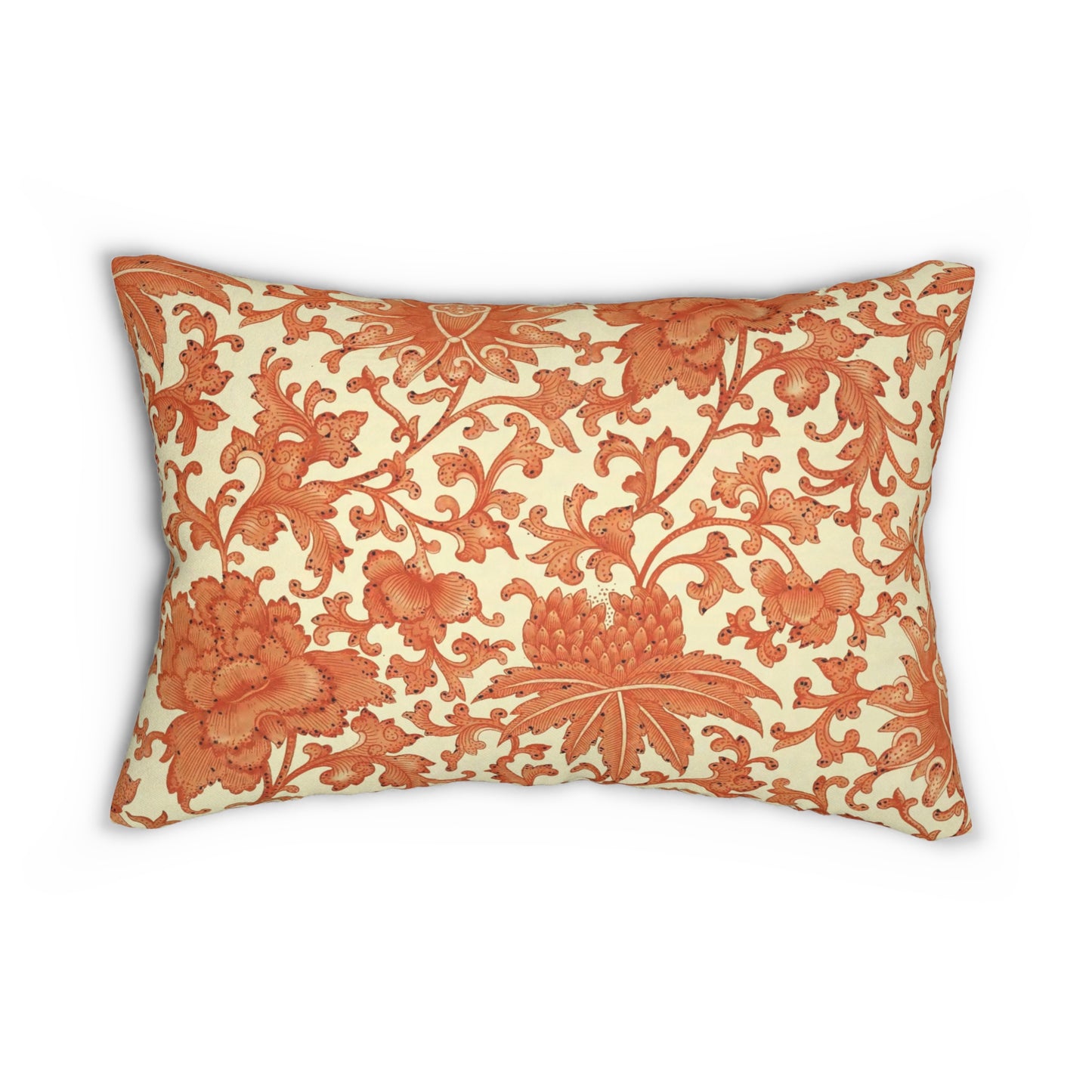 Chinese Lumbar Pillow & Insert, Oriental Decor, Asian Pillow, Far East Decorative Cushion Cover, Chinese Home Textiles, Chinese Ornaments