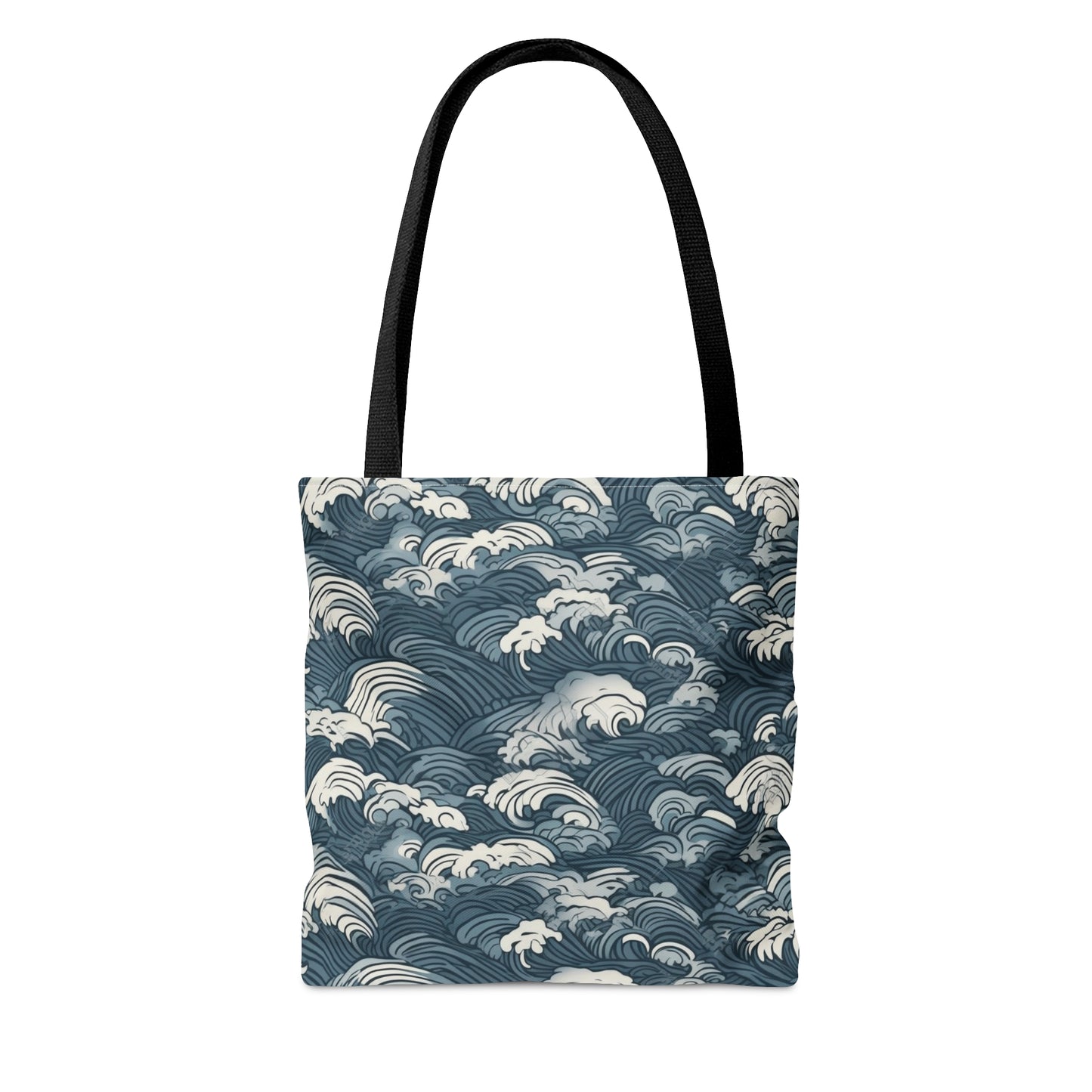 Tote Bag Japanese Wave Design