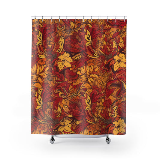 Jacobean Pattern Shower Curtain 71" x 74"