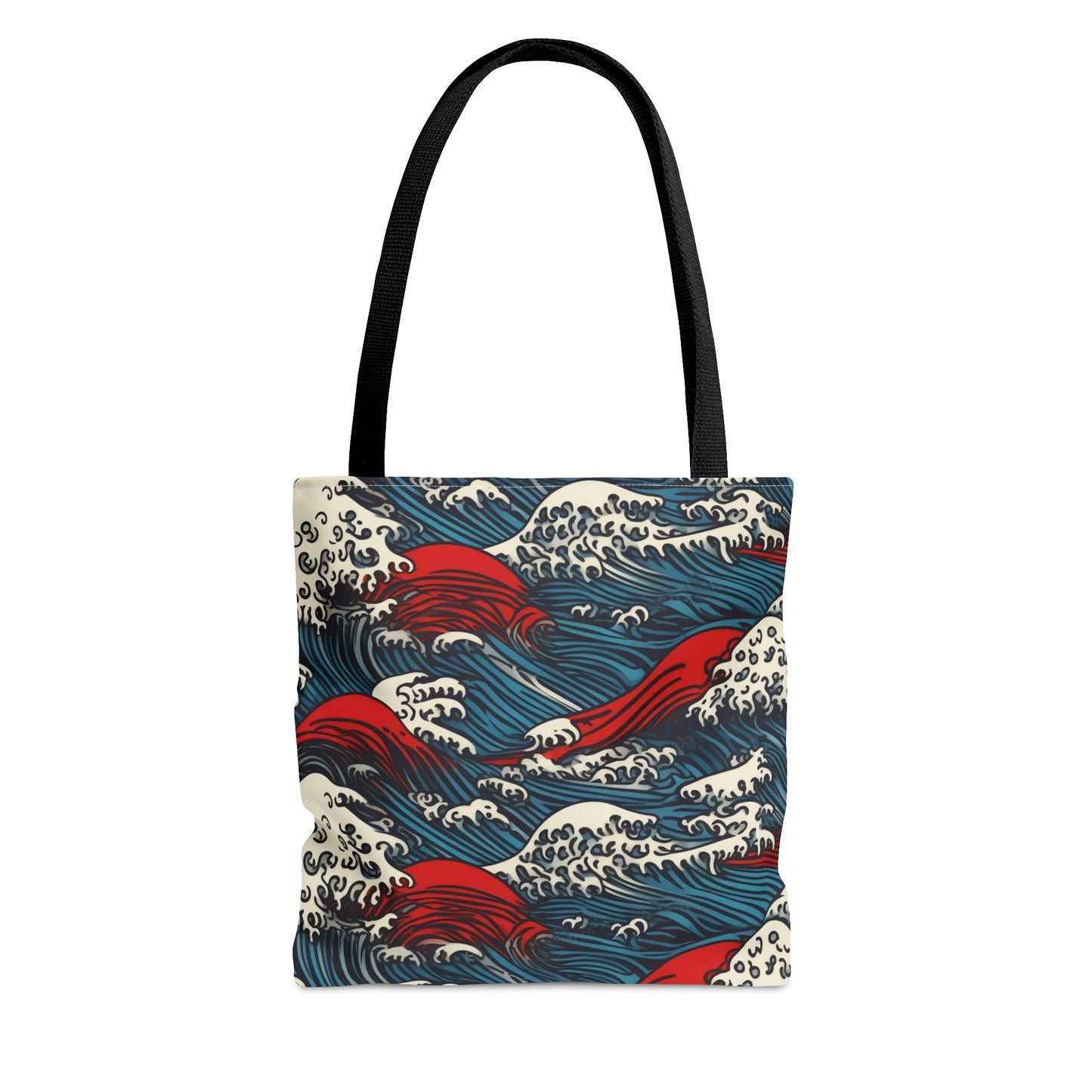 Tote Bag Japanese Wave Design