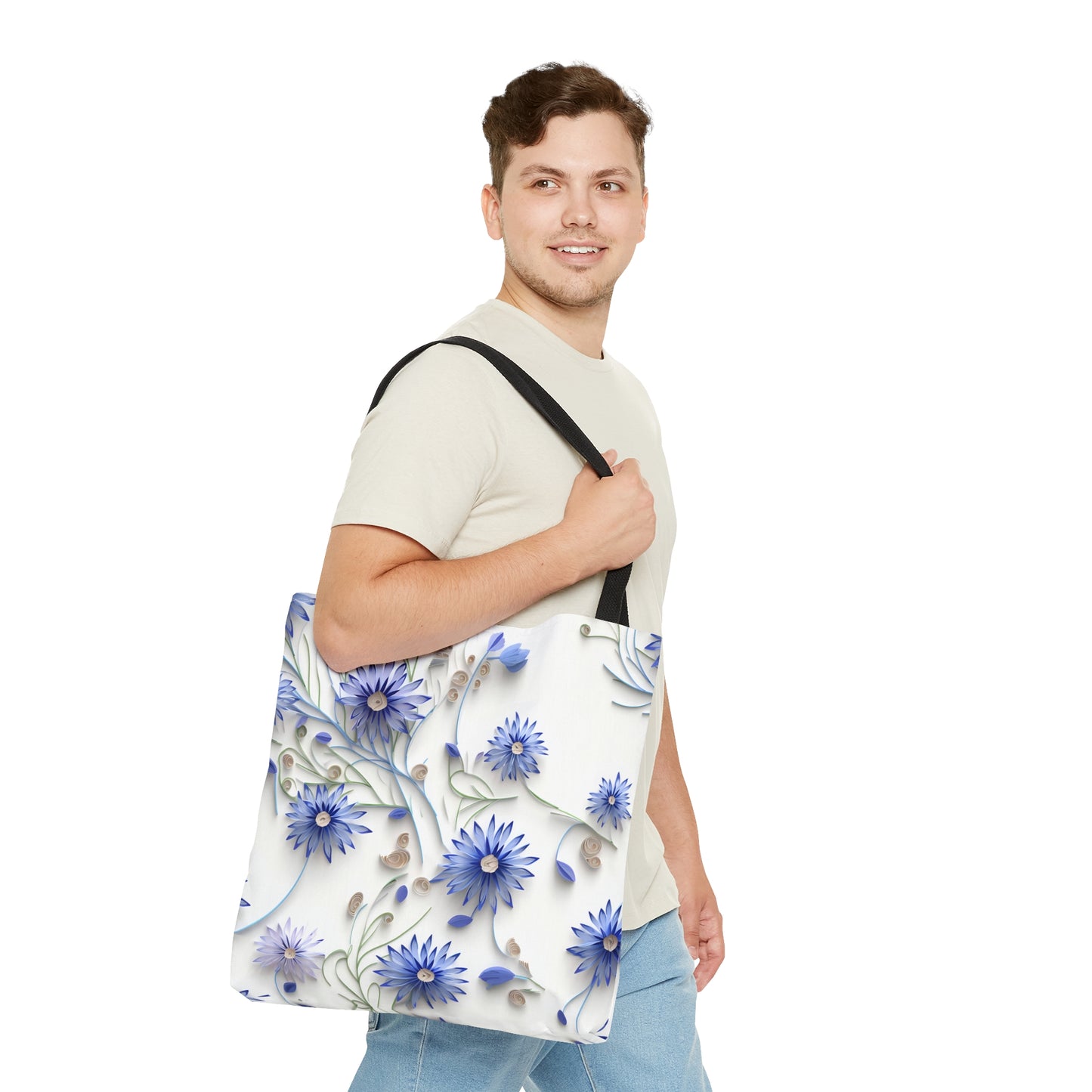 Tote Bag Cornflower Design