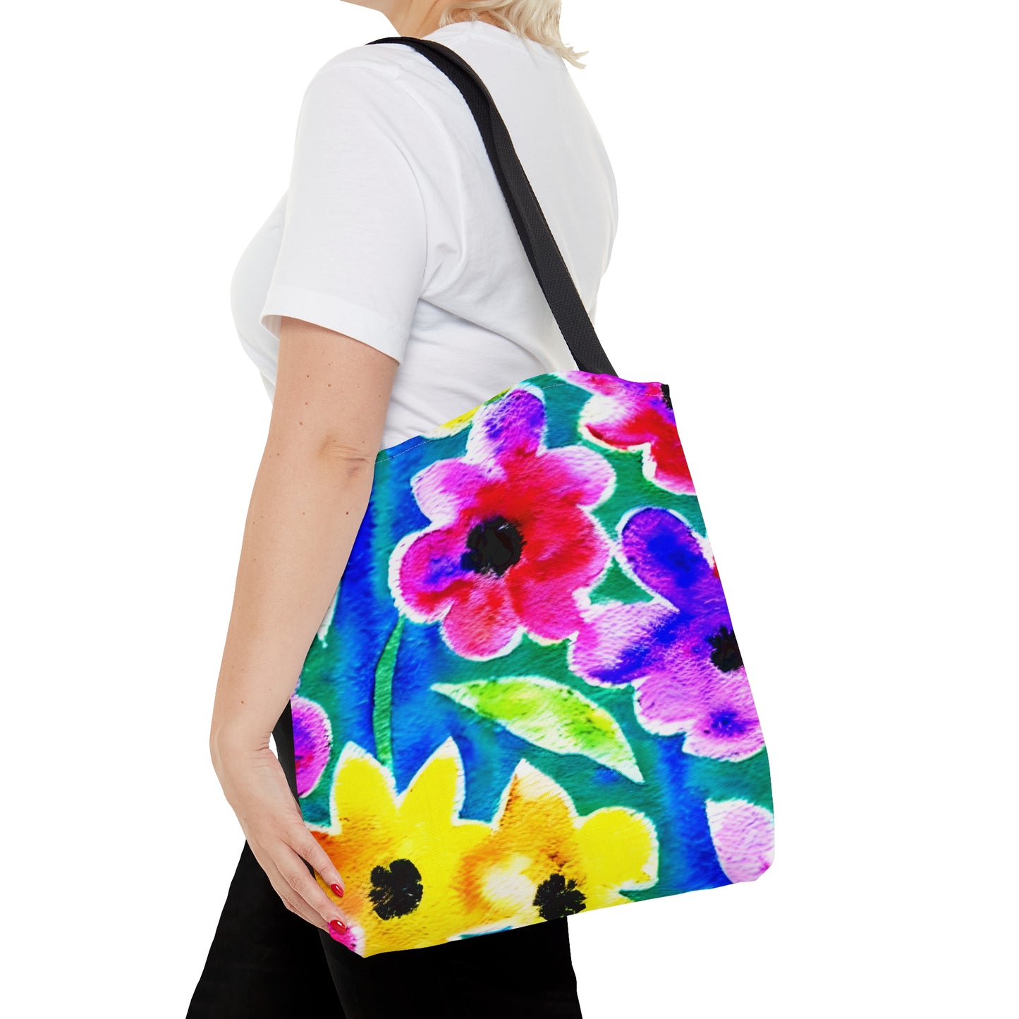 Tote Bag Watercolor Floral Design