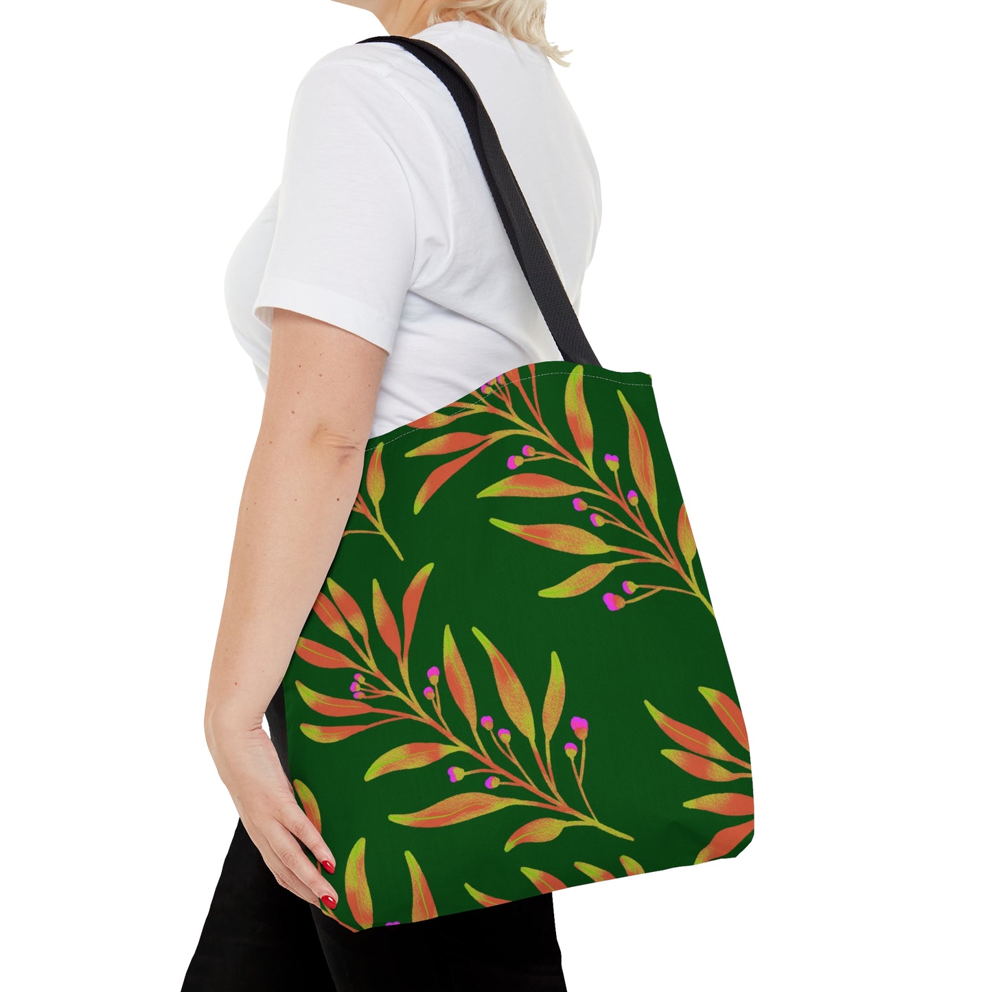 Tote Bag Rusty Leaves Design