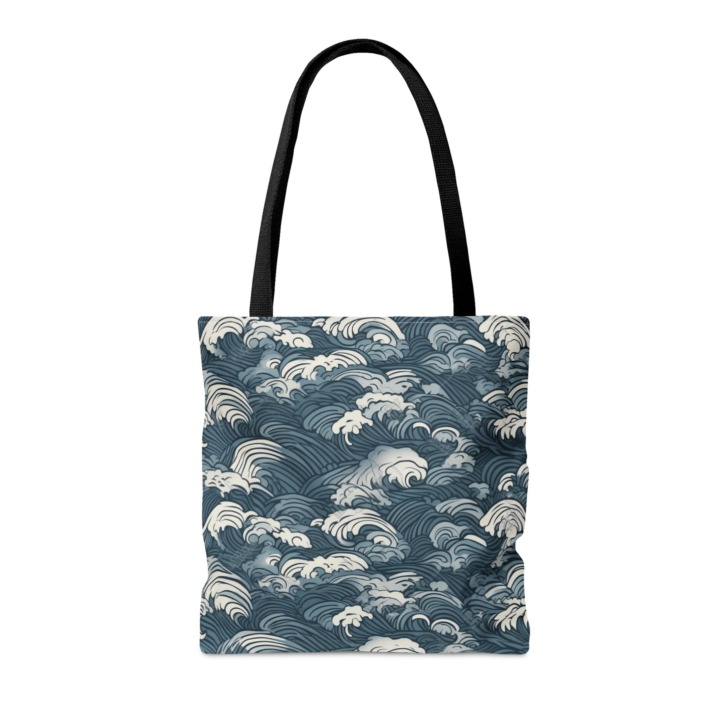 Tote Bag Japanese Wave Design