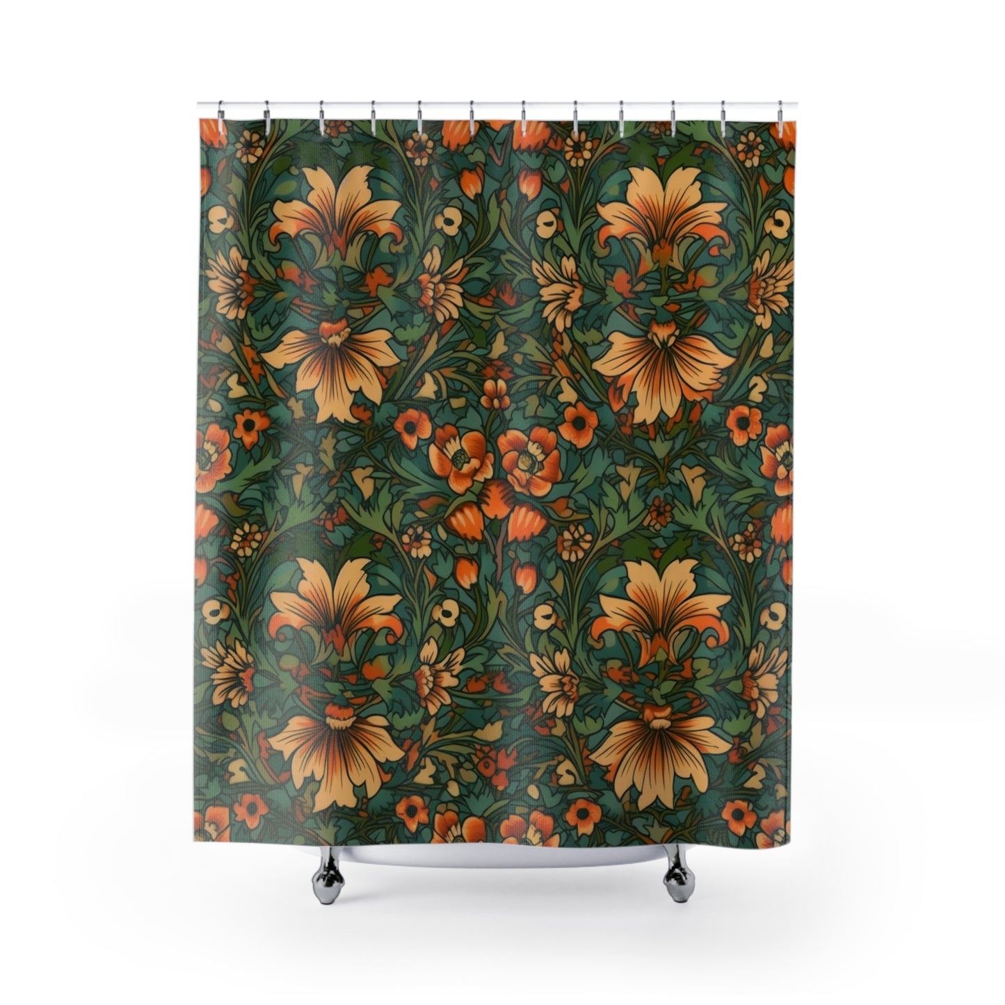 Jacobean Pattern Shower Curtain 71" x 74"