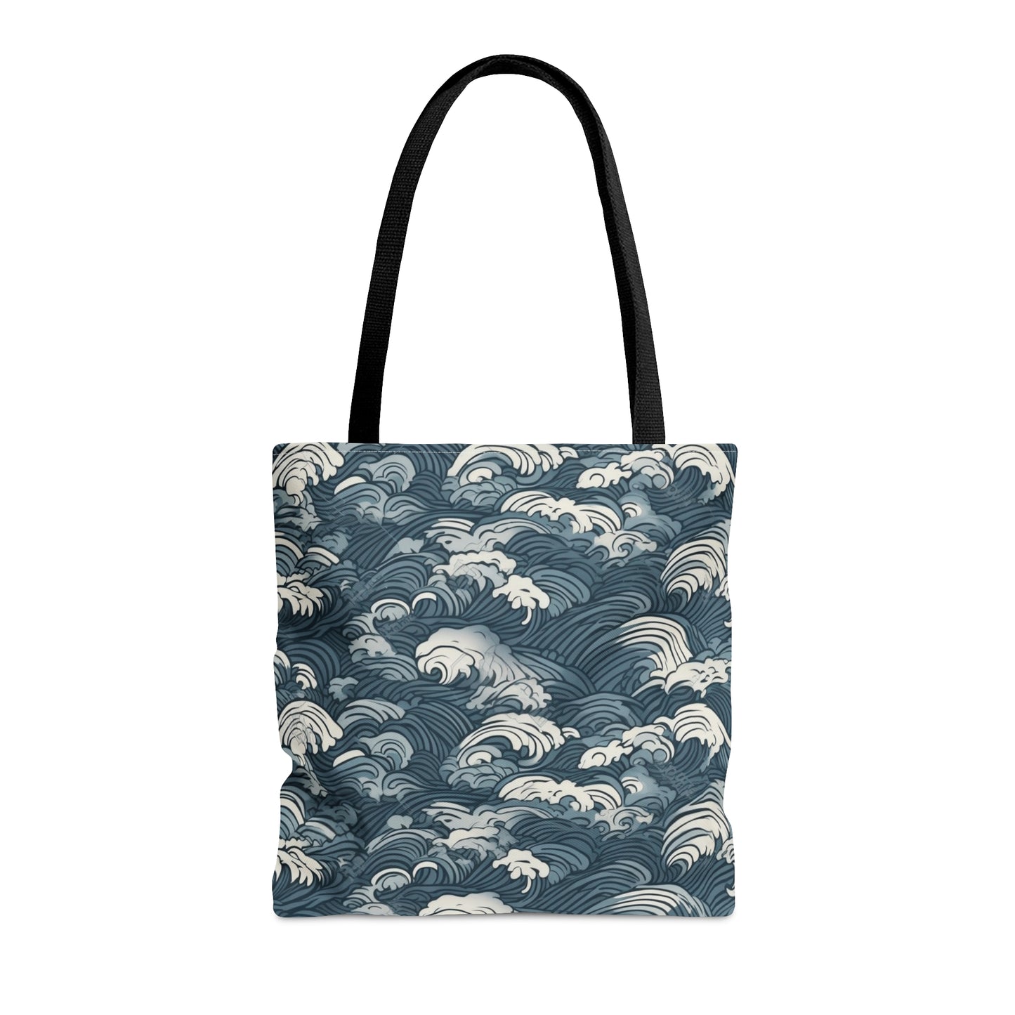 Tote Bag Japanese Wave Design