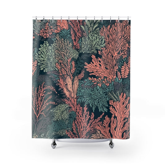 Coral Shower Curtain 71" x 74"
