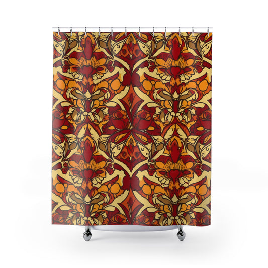 Jacobean Pattern Shower Curtain 71" x 74"