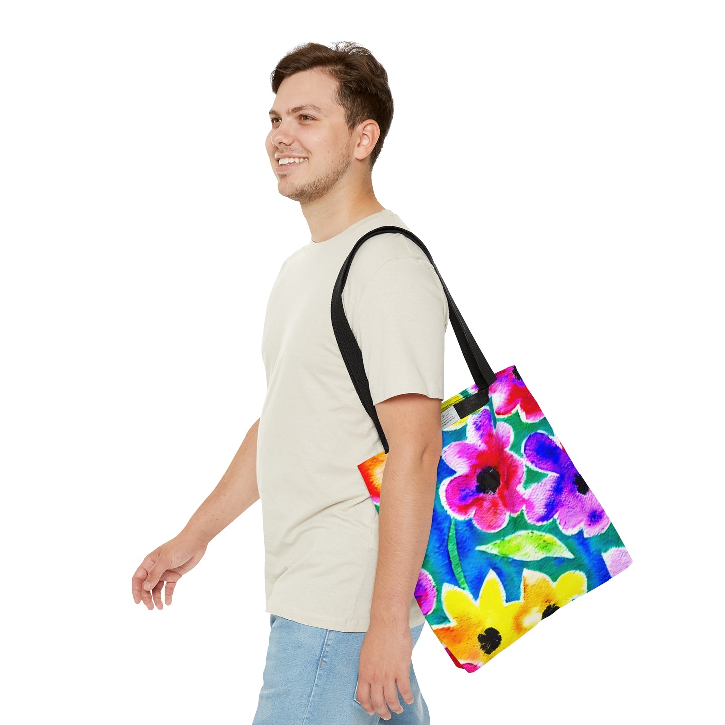 Tote Bag Watercolor Floral Design