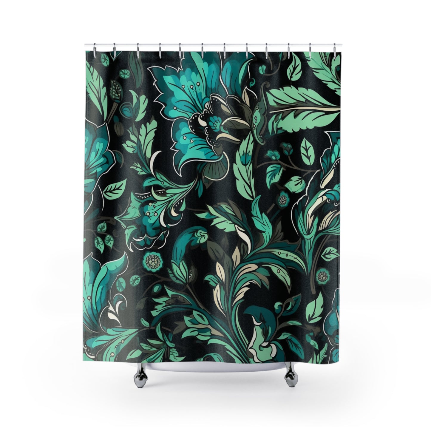 Jacobean Pattern Shower Curtain 71" x 74"