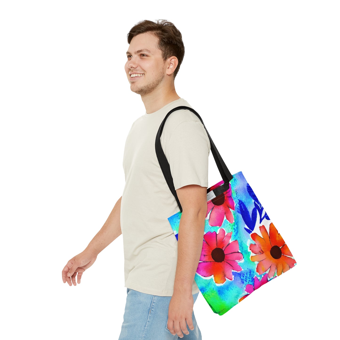 Tote Bag Watercolor Floral Design