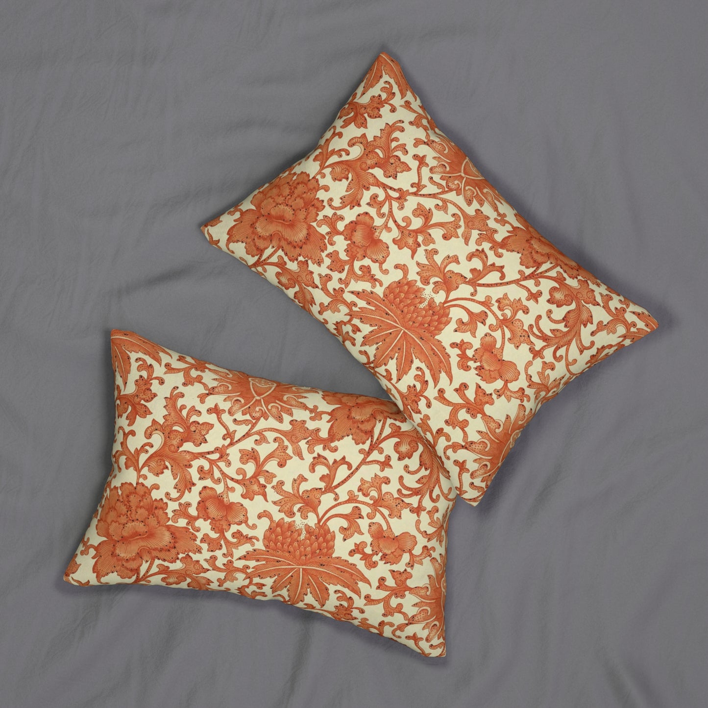 Chinese Lumbar Pillow & Insert, Oriental Decor, Asian Pillow, Far East Decorative Cushion Cover, Chinese Home Textiles, Chinese Ornaments