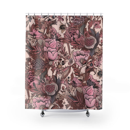 Jacobean Pattern Shower Curtain 71" x 74"