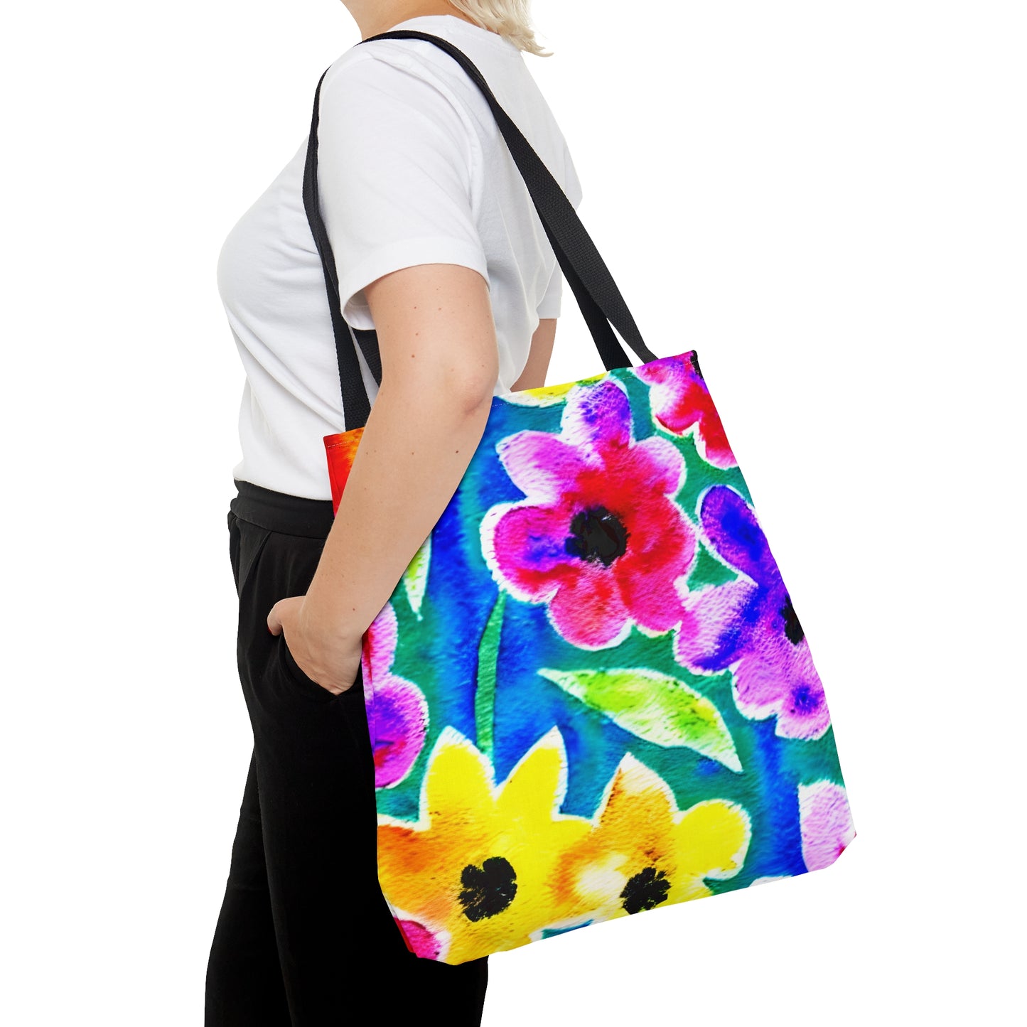 Tote Bag Watercolor Floral Design