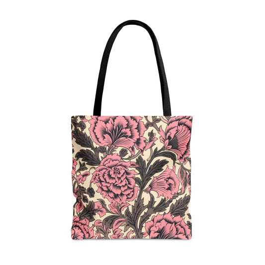 Floral Tote Bag Jacobean Design