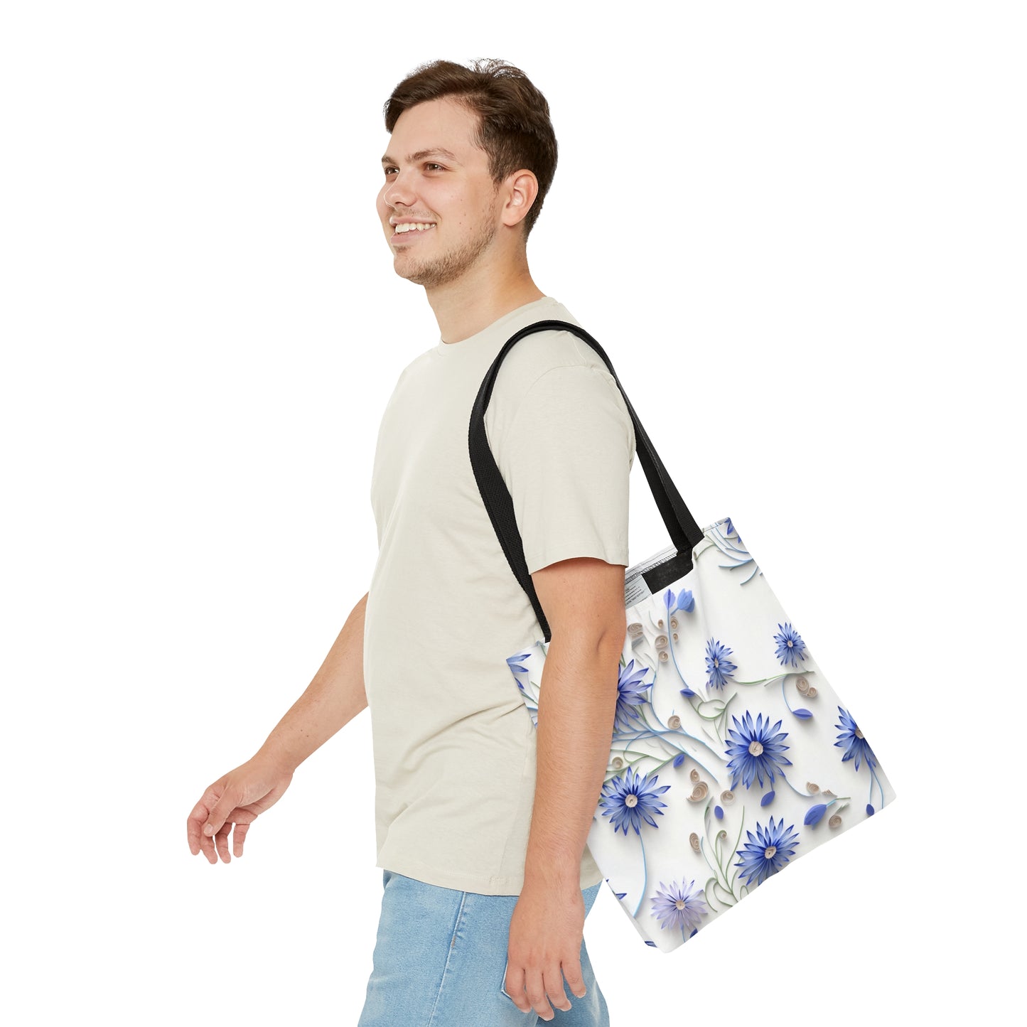 Tote Bag Cornflower Design