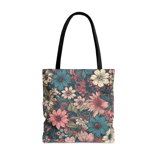 Tote Bag Floral Design, Flower Tote Bag