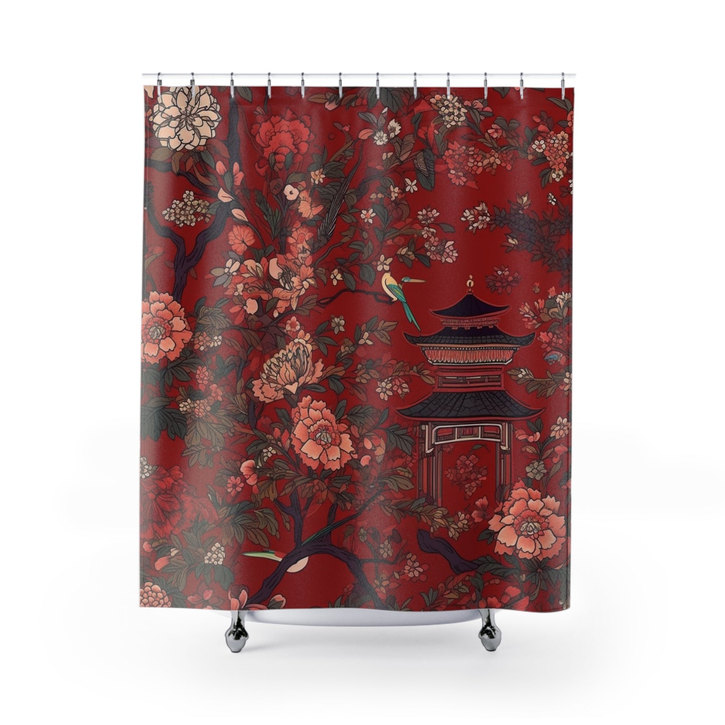 Chinoiserie Shower Curtain 71" x 74"