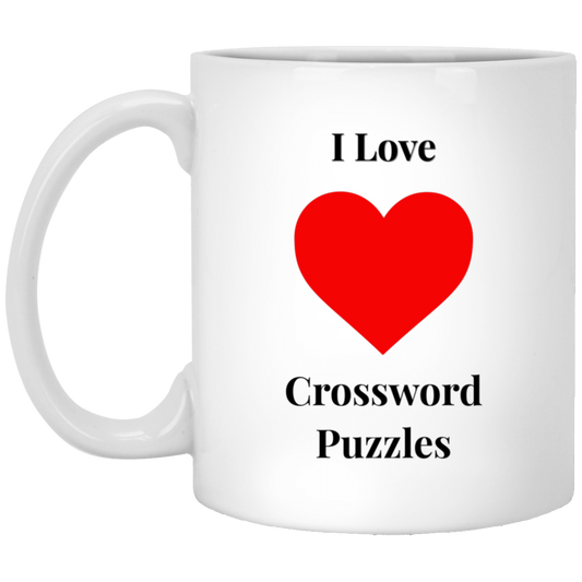 I Love Crossword Puzzles Mug