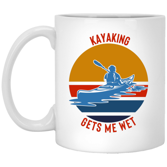 Kayaking Gets Me Wet Mug