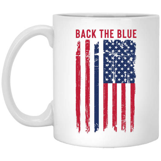 Back the Blue Mug - Support the Police  - Law Enforcement Mug