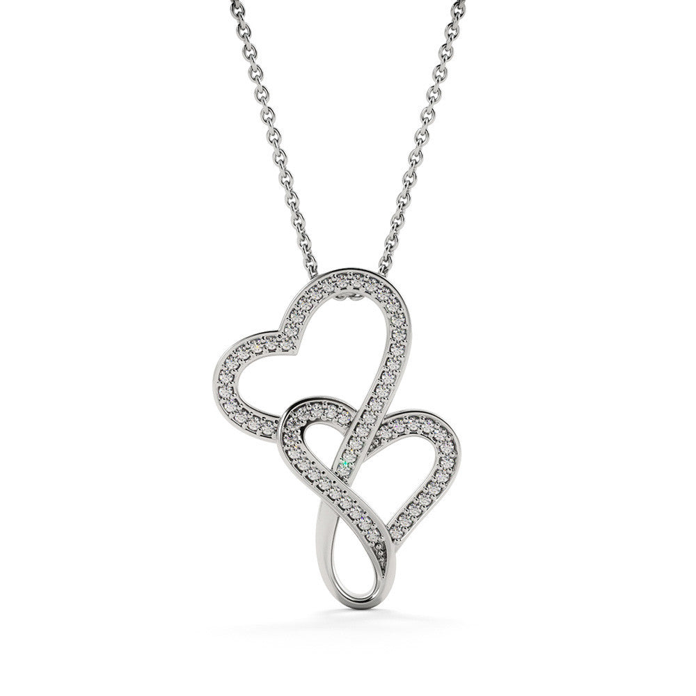To Our Daughter Double Hearts Necklace