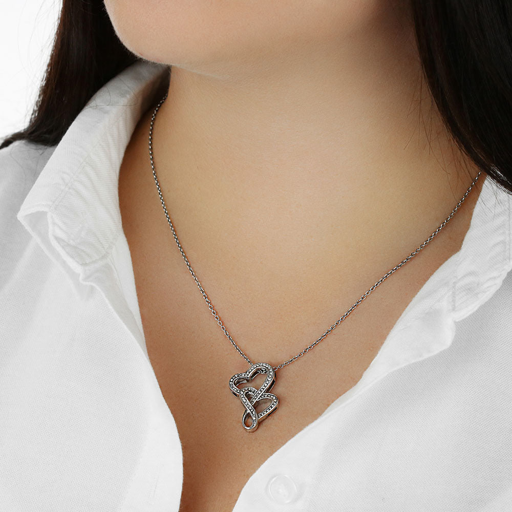 To My Special Friend Double Hearts Necklace, Gift for Best Friend, Necklace for Friend