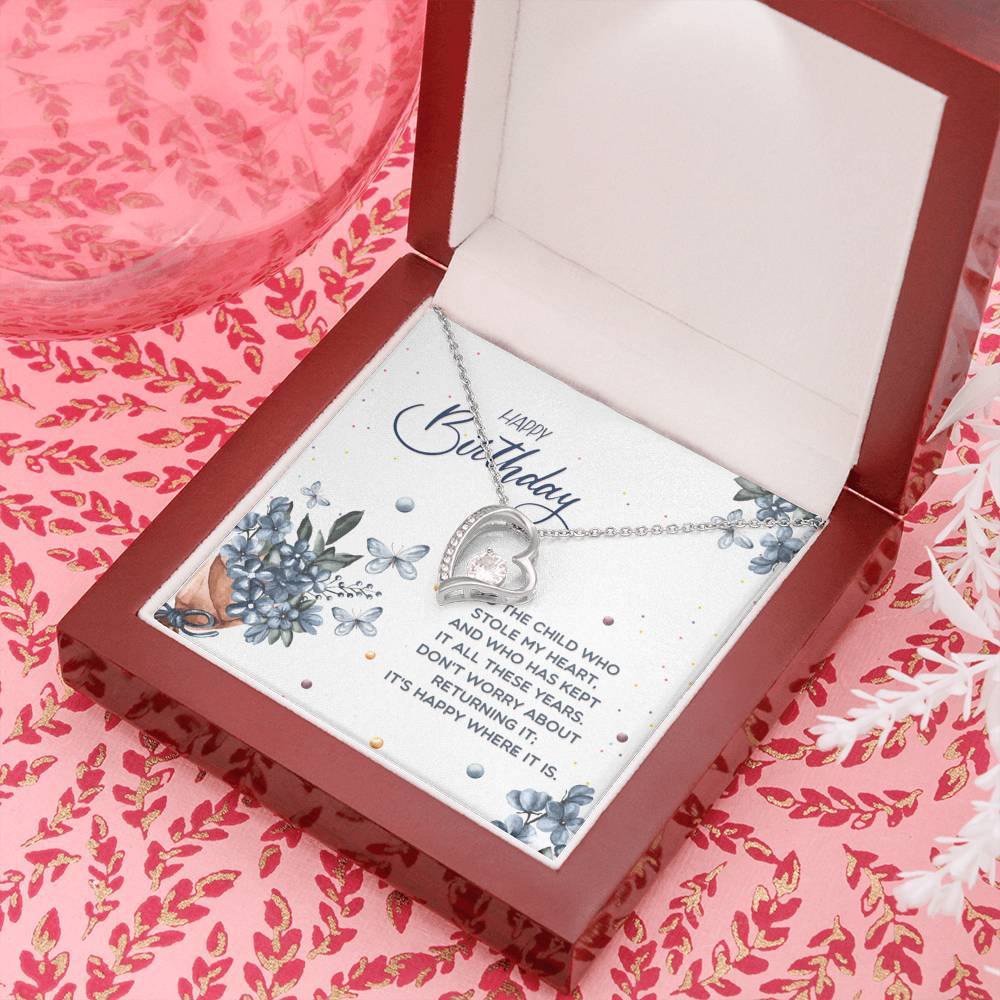 Happy Birthday Necklace for Daughter - Forever Love Necklace