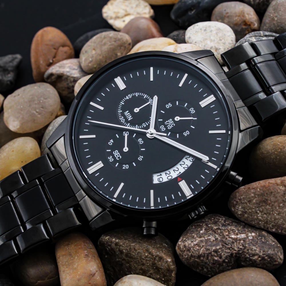 Wrist Watches for Men - Watches for Dad - Customized Message Watches - Mechanical Watches - Mens Watches - Personalized Watches