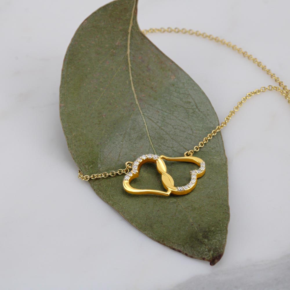 Merry Christmas 10K Gold Everlasting Love Necklace - Jewelry for Friend - Necklace for Friend