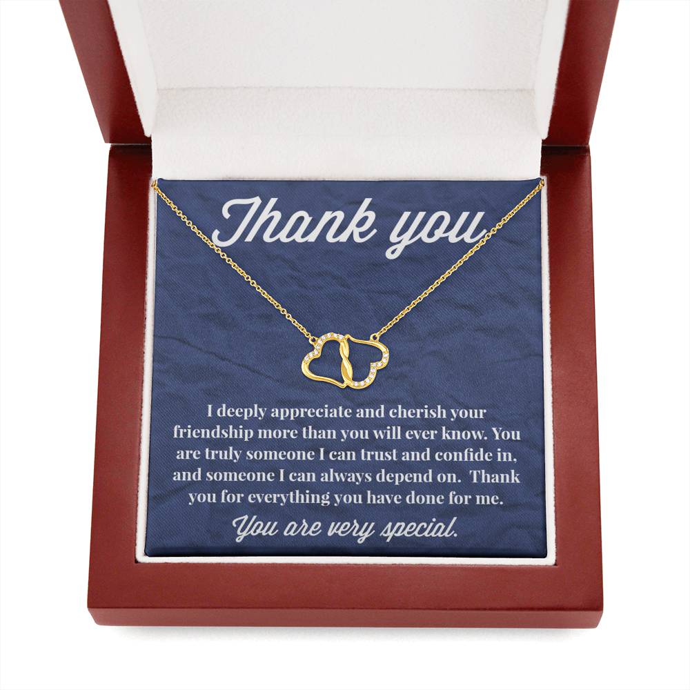 Thank You Everlasting Love Necklace - Thank You Gift - Necklace for Friend