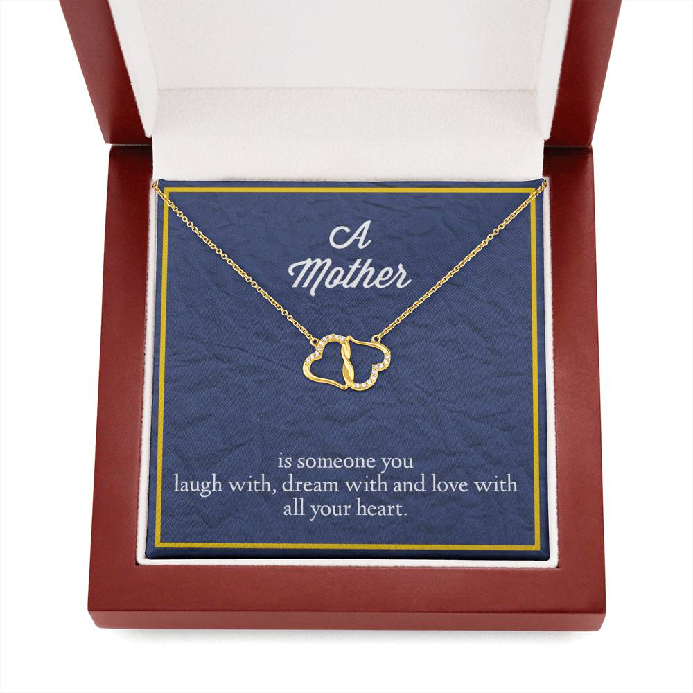 To My Mother Everlasting Love Gold Necklace - Jewelry for Mom - Gift frr Mom