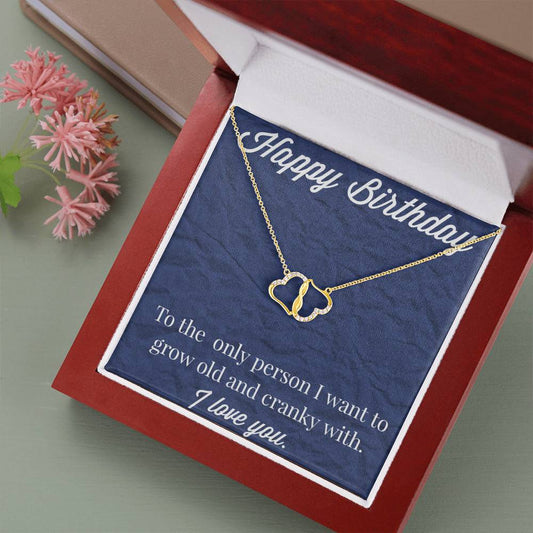 To My Soulmate Everlasting Love Gold Necklace - Jewelry for Wife - Necklace for Wife
