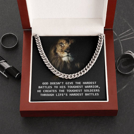 To My Son Cuban Chain Necklace - Gift for Husband - Brother - Nephew - Uncle - Boyfriend - Man - Gold Cuban Chain Necklace - Men's Jewelry