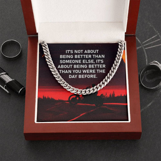 Cuban Chain Necklace - Gift for Man - Necklace for Boyfriend - Brother - Son - Husband  - Nephew - Friend