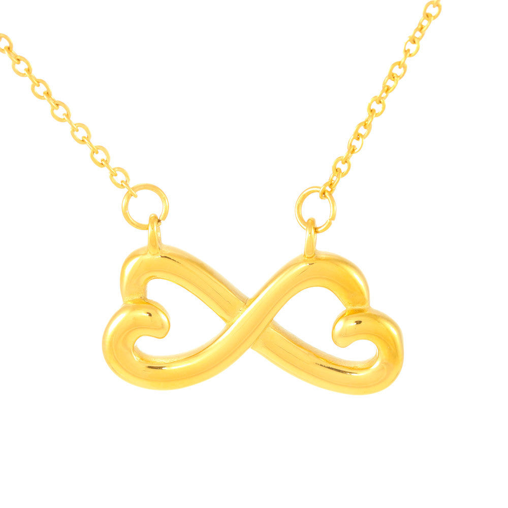 To My Daughter Always Remember Infinity Hearts Necklace