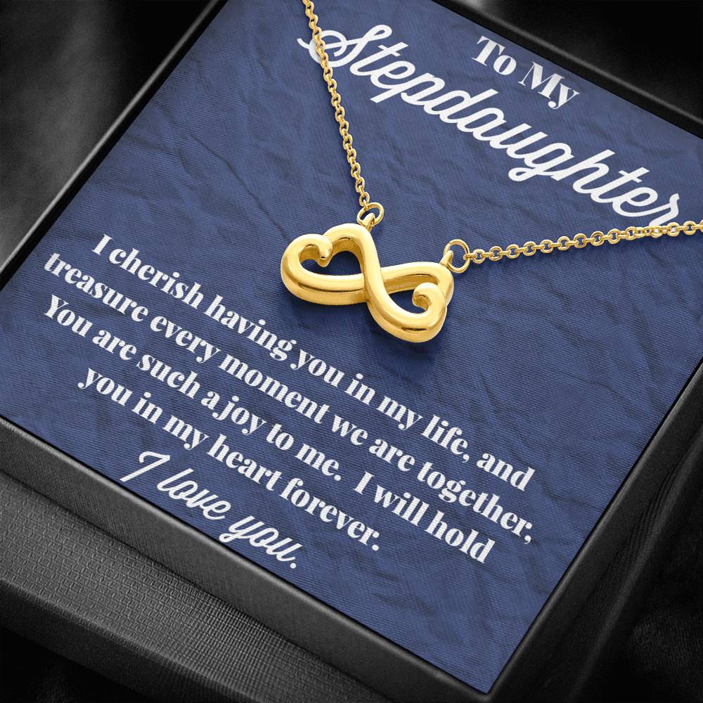 To My Stepdaughter Infinity Hearts Necklace