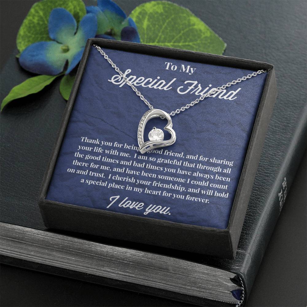 To My Special Friend Forever Love Necklace, Gift for Best Friend, Necklace for Friend
