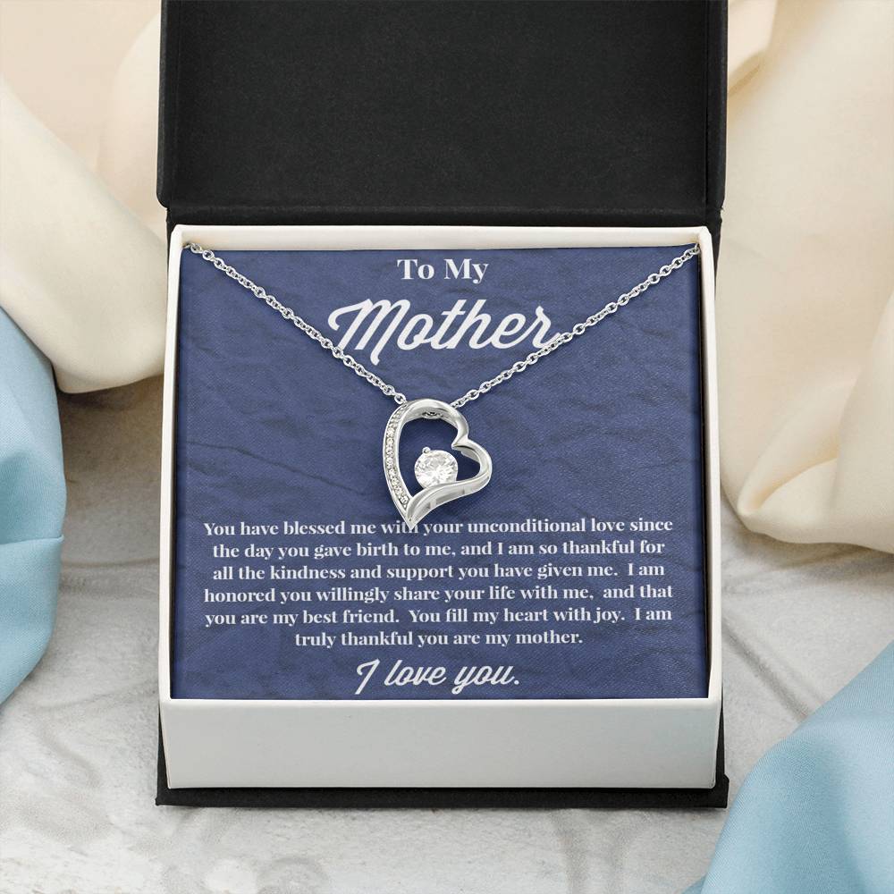To My Mother Forever Love Necklace - Jewelry for Mom - Necklace for Mom - Gift for Mom