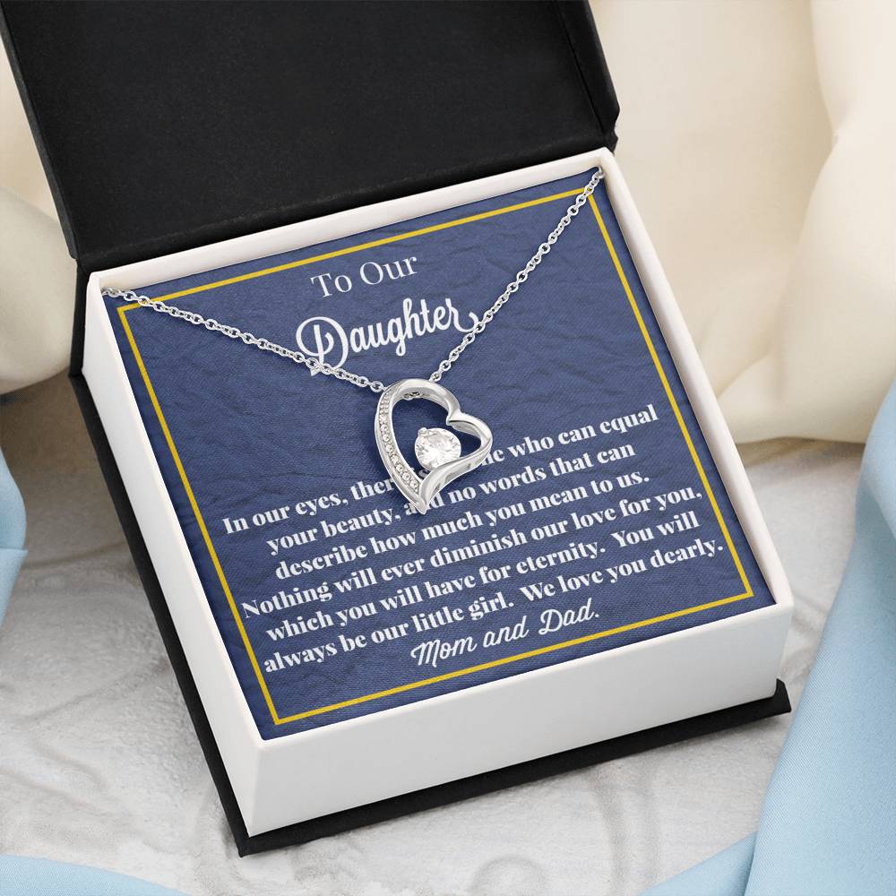 To Our Daughter Forever Love Necklace