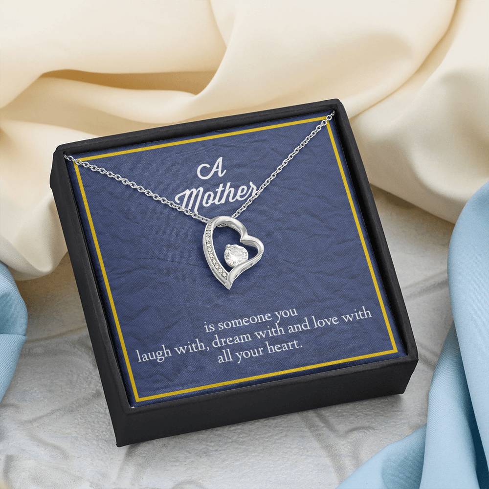 A Mother Is Someone You Love With All Your Heart Forever Love Necklace
