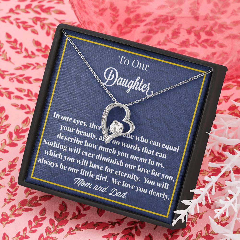 To Our Daughter Forever Love Necklace