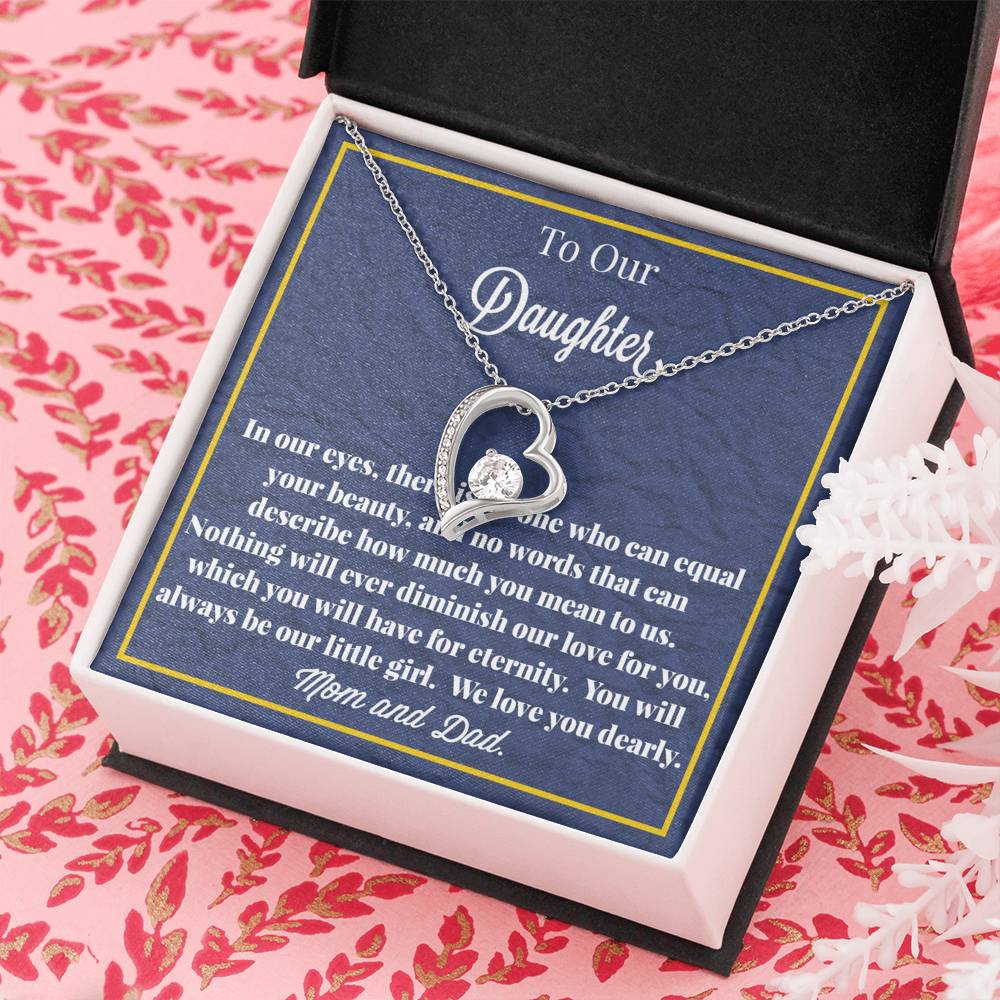 To Our Daughter Forever Love Necklace