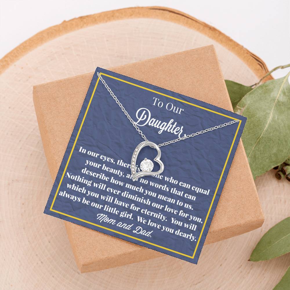 To Our Daughter Forever Love Necklace