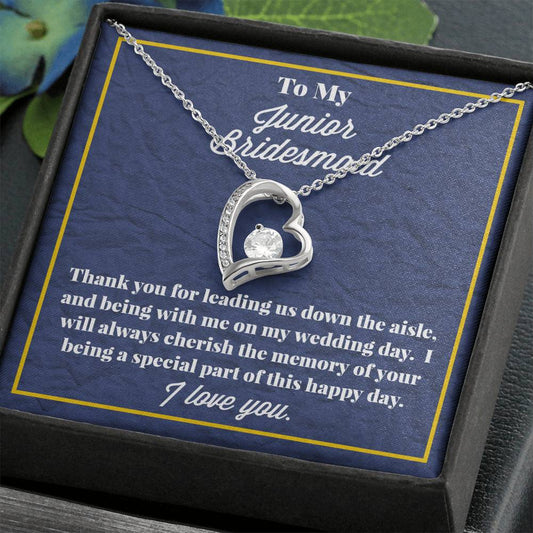 To My Junior Bridesmaid Forever Love Necklace